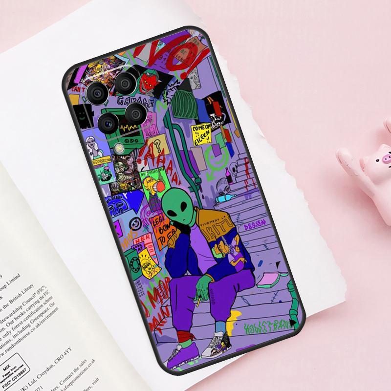 Эстетика Мультяшный Инопланетянин Космос Для Samsung Galaxy M54 M34 M14 M53 M33 M13 M12 M32 M52 M20 M15 M55 M21 M51 M31s M30s Чехол