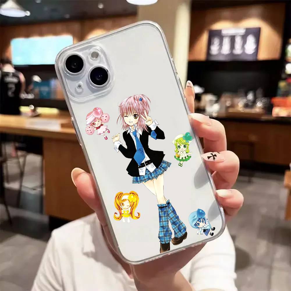 Аниме s-Shugo c-Chara Роскосный прозрачный чехол для телефона для iPhone 17 16 15 Pro Max 14 13 12 11
