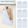 Пылезащитный чехол-мешок для одежды, подвесной мешок для одежды с боковой молнией, влагостойкий вакуумный мешок для пальто, куртки
