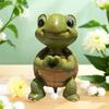 Resin Miniature Turtle Figurine Weatherproof Garden Turtle Ornament  For Pond Yard Porch