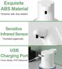 400ML Countertop or Wall Mounted USB Rechargeable 4-Levels Adjustable Electric Infrared Automatic Smart Sensor Soap Dispenser