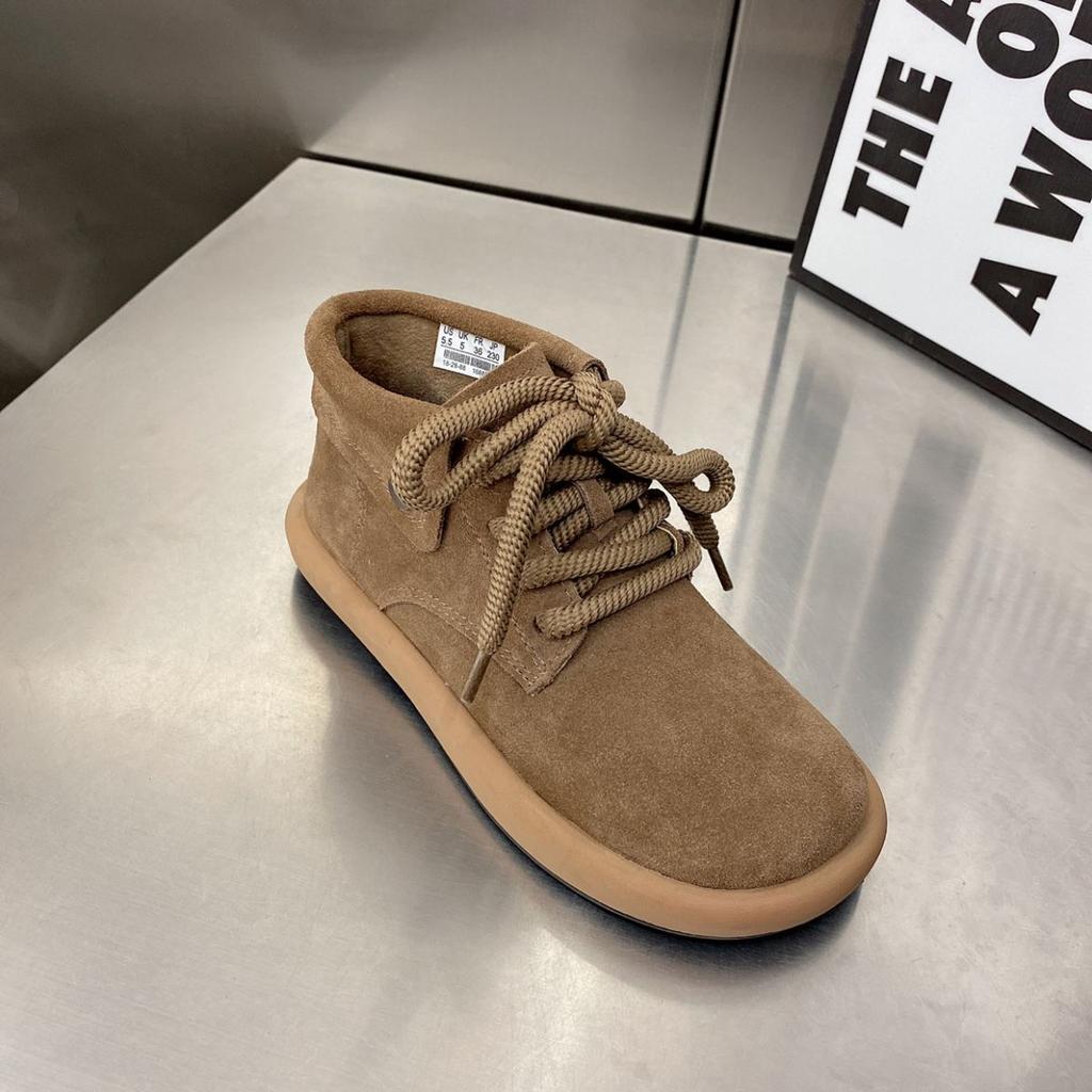 Женские ботинки Мартин в британском стиле, ретро, матовые, короткие ботинки, осень-зима, новые, бархатные, на плоской подошве, короткие повседневные ботинки, ботинки-локомотивы