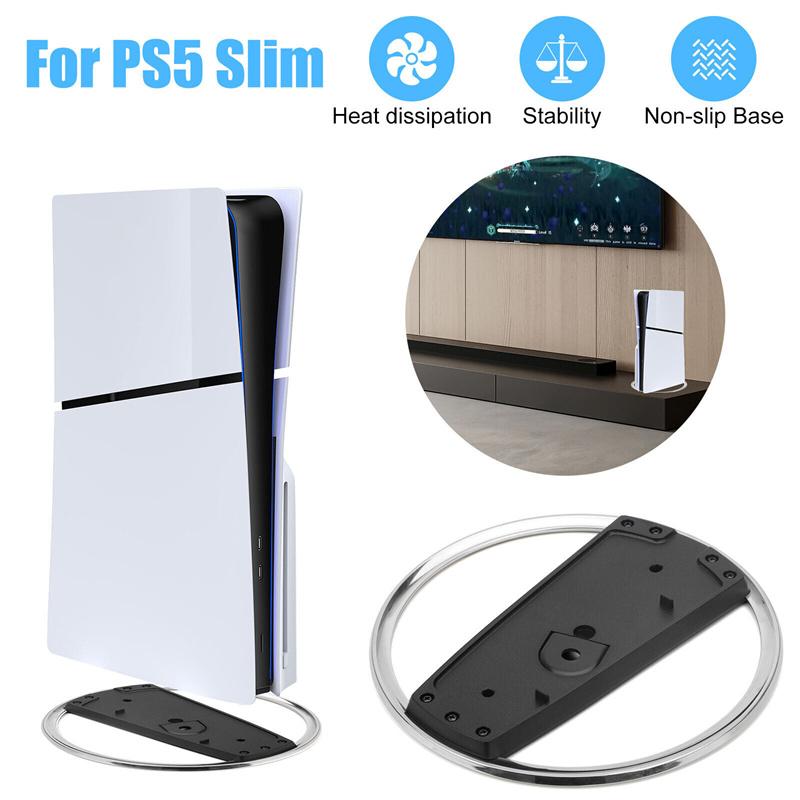 Подставка для игровой консоли PS5 Slim, вертикальная, противоскользящая, для Sony Playstation 5 Slim Disc Digital Edition, аксессуар