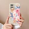 Чехол для Oppo A54 A54S Конфетный Цветочный Рисунок Мягкий Обновленный Жидкий Силикон Полная Защита Задняя Крышка Funda