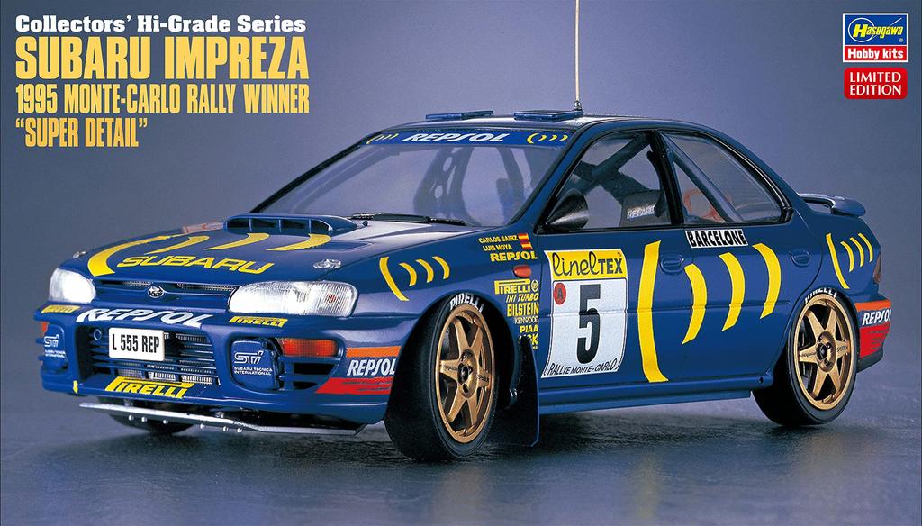 Hasegawa Subaru Impreza 1995 Monte Carlo Rally Супердетализированная пластиковая модель CH51 1/24
