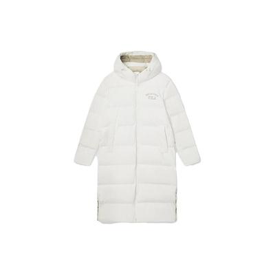 Fila Худи с принтом букв, длинные брюки, пуховик, унисекс, верхняя одежда, молочно-белый F51U349902F-IV