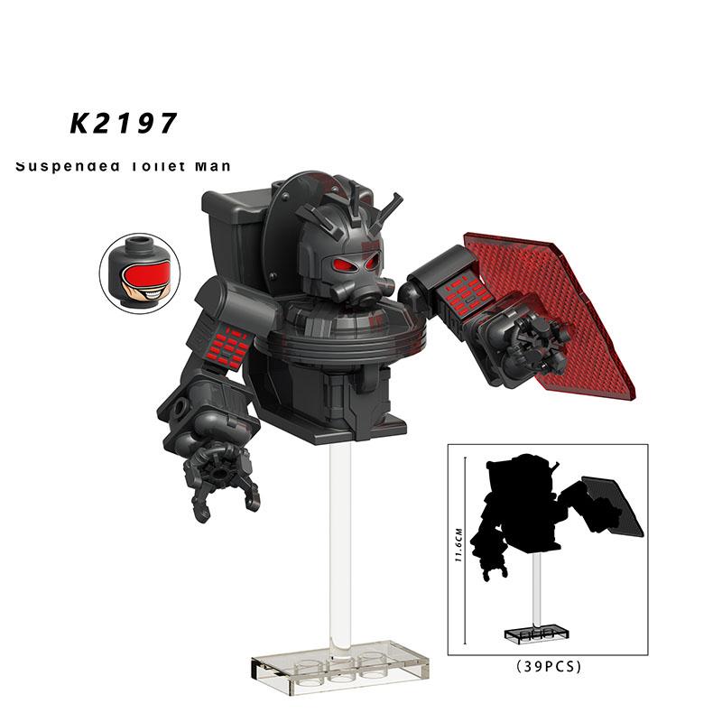 Скибиди Туалет Аниме Мультяшные Кубики Спикермен Телевизормен Оператор Экшн MOC Туалетмен против Монитора Конструктор Аудио