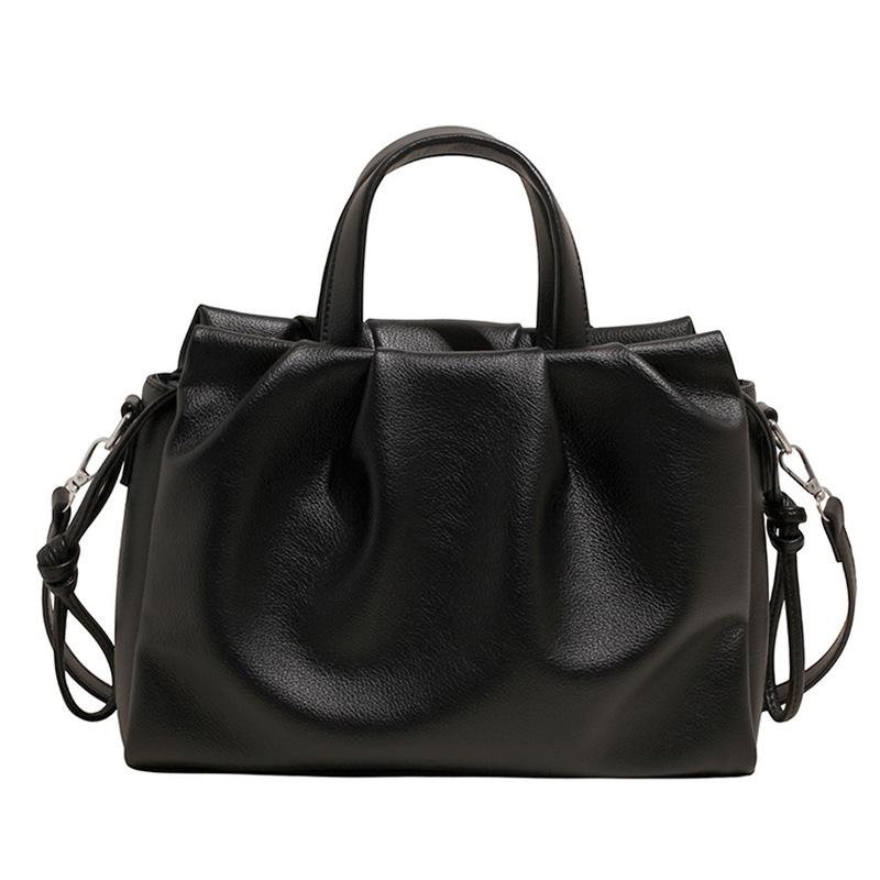 Вместительная плиссированная сумка-облако женская осенняя новая модная простая дорожная сумка-мессенджер