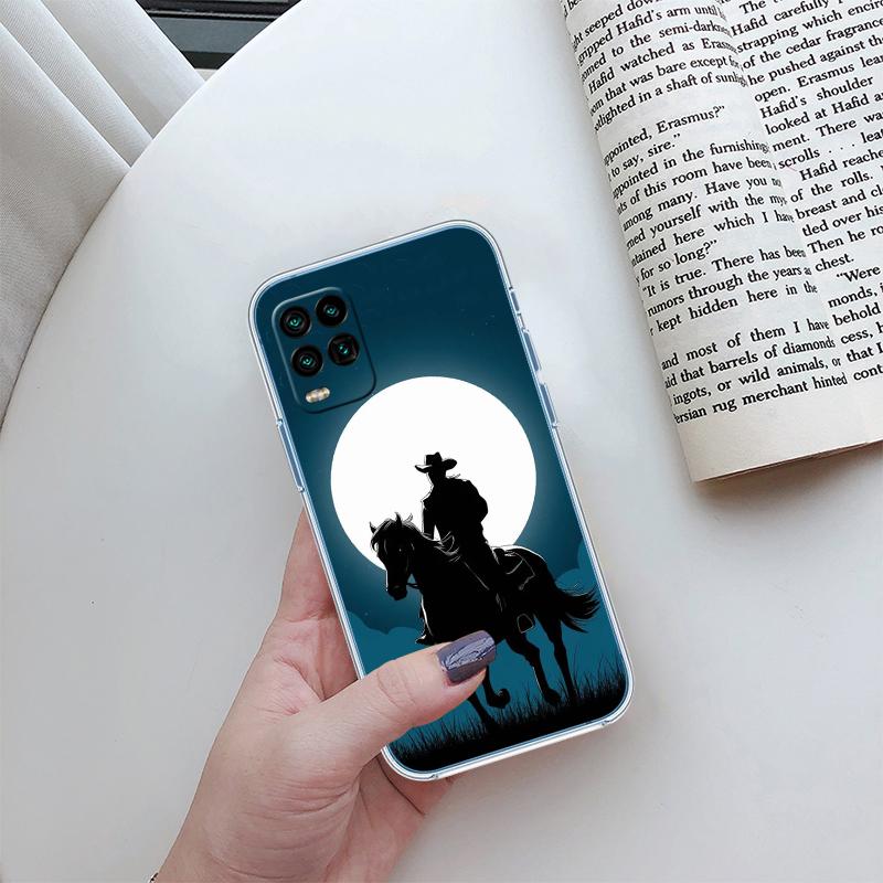RP25 Cowboy Transparent Phone Case for Motorola Moto Edge 20 30 40 50 S30 Fusion Ultra Pro Neo Lite + G200 G23