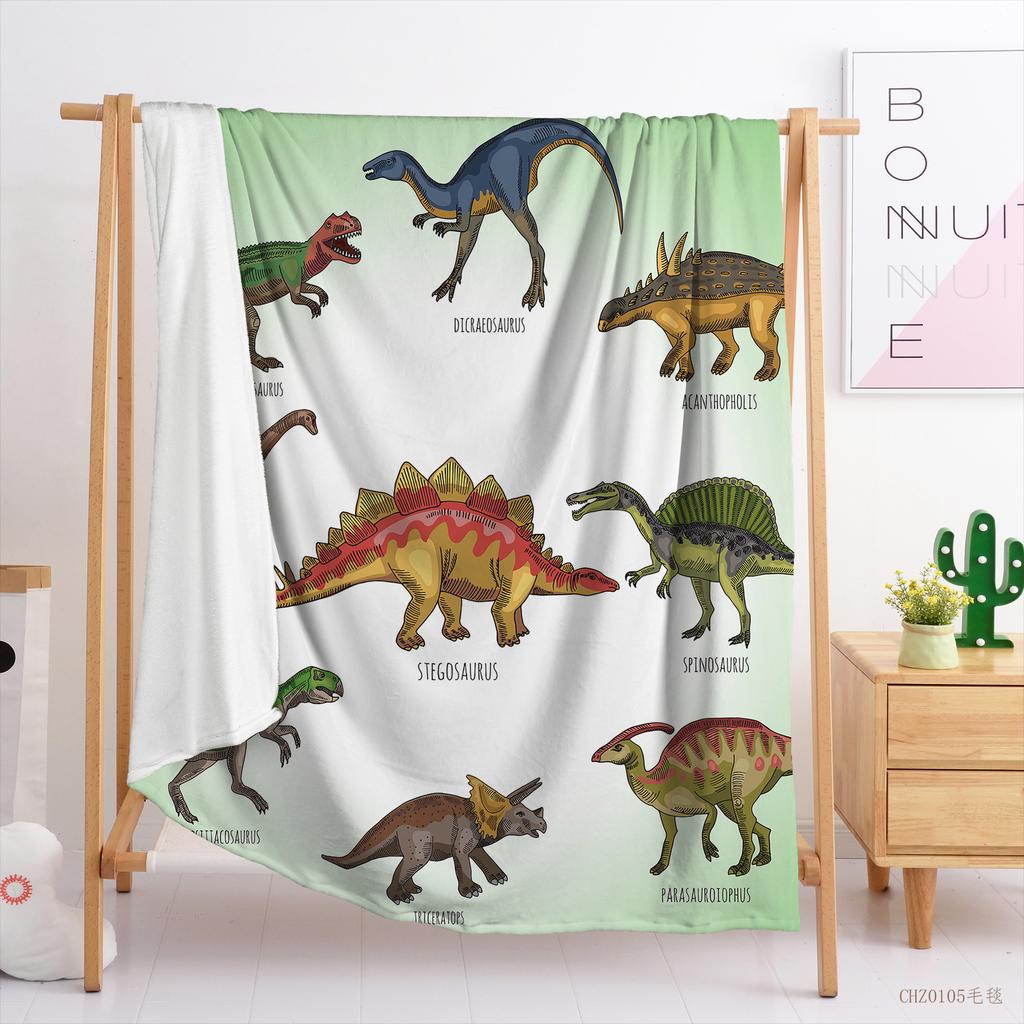 Одеяло Маленькое Свежее Одеяло Фланелевое Одеяло Одеяло с Котом Одеяло с Динозавром Одеяло