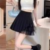 Sexy Women Pleated Skirts High Waist Summer Vintage Mini Skirts Korean Tennis Student White A Line Dance Skirt
