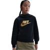 Nike Childrens/Kids Text Logo Pullover Hoodie