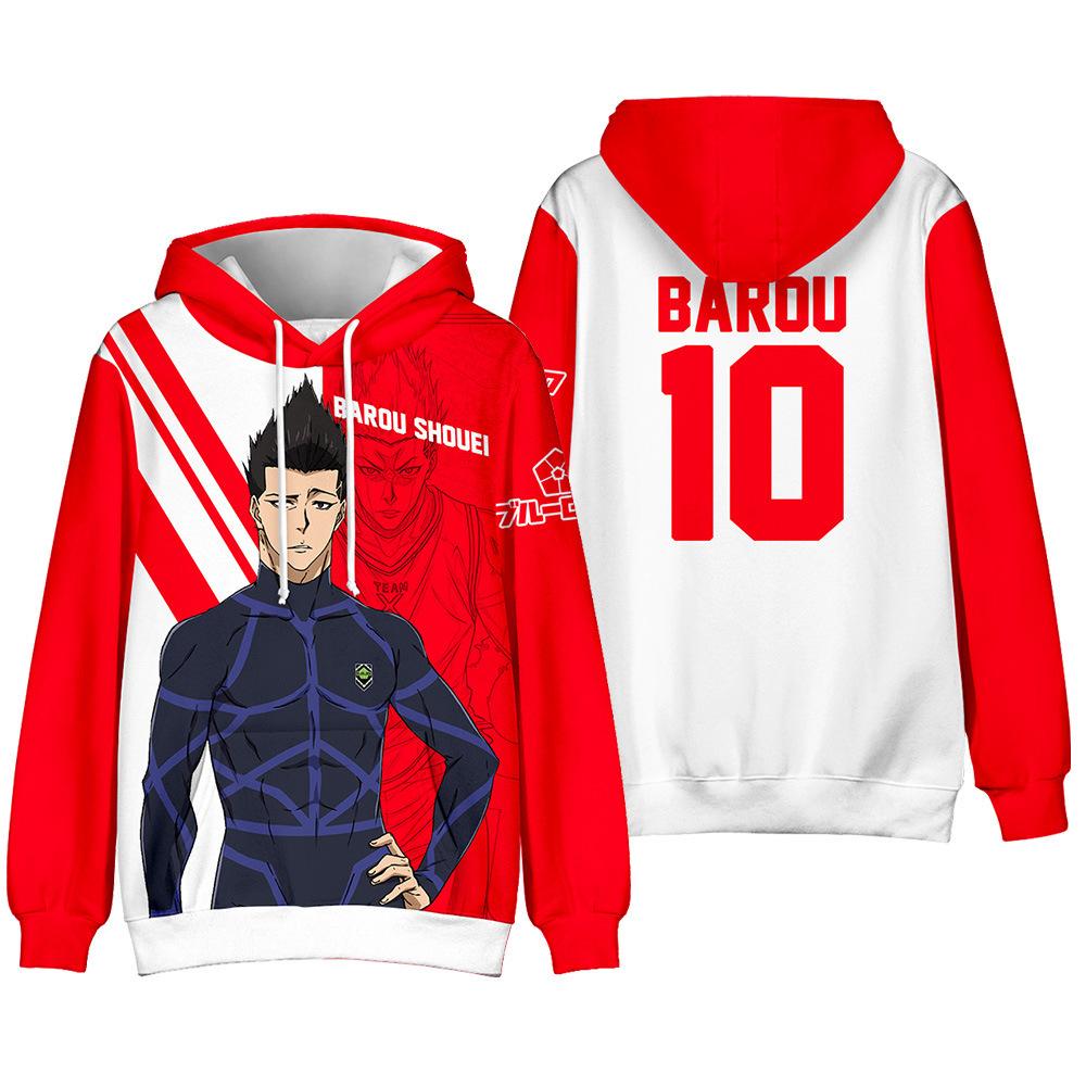 Аниме Blue Lock 3D Print Hoodies Мужчины Женщины Мода Уличная одежда Большие толстовки с капюшоном Детские пуловеры Спортивный костюм Мужская одежда