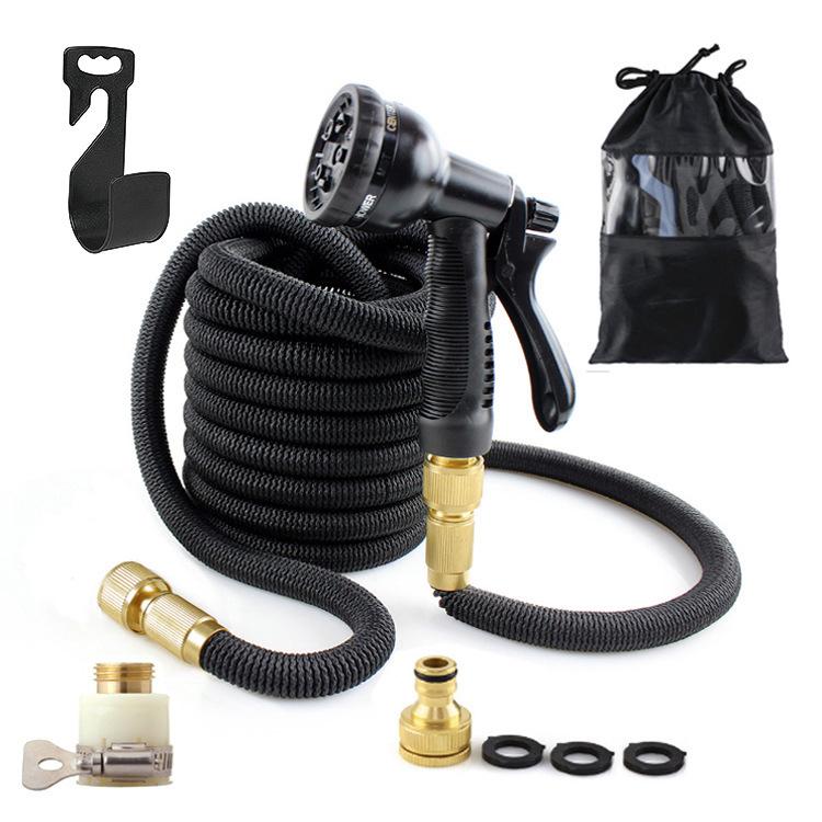 Magic Telescopic Garden Hose with High-Pressure Spray Gun for Watering and Car Washing