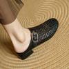 Fashion 2025 Summer Fashion Mueller Slippers Woman Low Heel Soft Bottom Casual Shoes Breathable Mesh Shoes Woman Fashion Braided Shoes