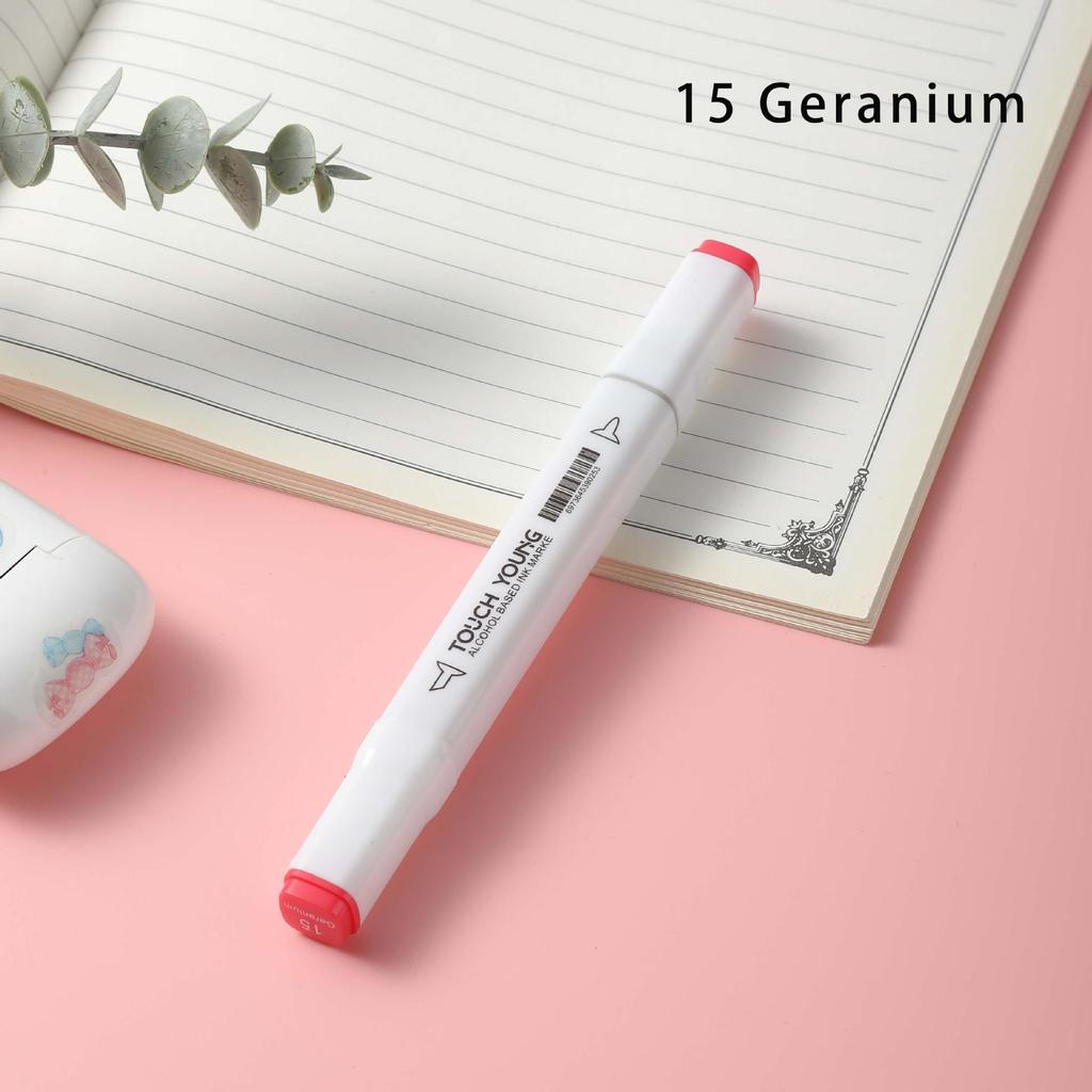 6th Gen Double Tip White Square Barrel Oil-Based Marker for Drawing & Hand-Painting