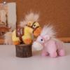 Fluffy Plush Horse Keychain Creative Cartoon Steed Doll Plush Horse Doll Pendant  Festive Decor