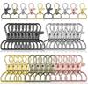 56Pcs Metal Buckles Lobster Claw Clasp Swivel Clasp Keychain Clip Hook  Strap Making