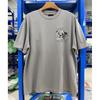 Vintage Washed Cotton Long Sleeve Tee With Bold Letter Print Loose Fit Crewneck Men