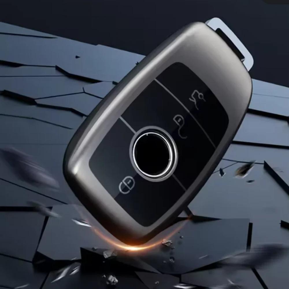 Титановый серый для Mercedes Benz E C S GLC класса E200 E400 E63 W213 S550 S560 C260 Умный пульт чехол для ключа автомобиля Аксессуары