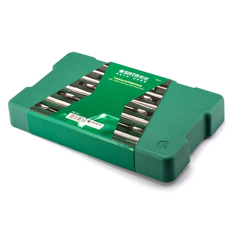 SATA 08016 Набор из 10 предметов: трещотка и комбинированные ключи