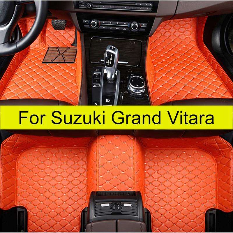 4 Doors Car Floor Mats Fit For Suzuki Grand Vitara 2006 2007 2008 2009 2010 2011 2012 2013 2014 2015 2016 2017 Auto Carpet Pads