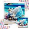 New Arrival 5D DIY Full Circle Diamond Painting "Conch" Embroidery Cross Stitch Home Decor Gift