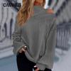 Spring and Autumn Women's Blouse Strapless Women's Tops Casual Twist Splicing Strapless Lantern Sleeves