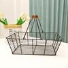 Металлическая проволочная фруктовая корзина, чаша, подставка для хранения, центральный элемент, органайзер для выкладки на прилавке, держатель для овощей для