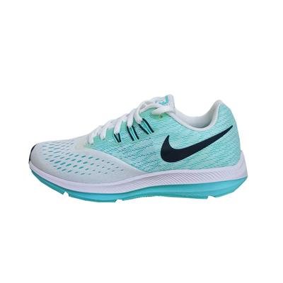 Zoom Winflo 4 Удобная амортизация Прочные низкие повседневные кроссовки для бега Женские кроссовки Синие 898485-102