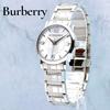 Б/у Рабочий предмет в хорошем состоянии Женские часы Burberry Nova Check Оригинальный ремешок Серебристый цвет BU8057 Серебристый Швейцарское производство (СДЕЛАНО В ШВЕЙЦАРИИ) марочный