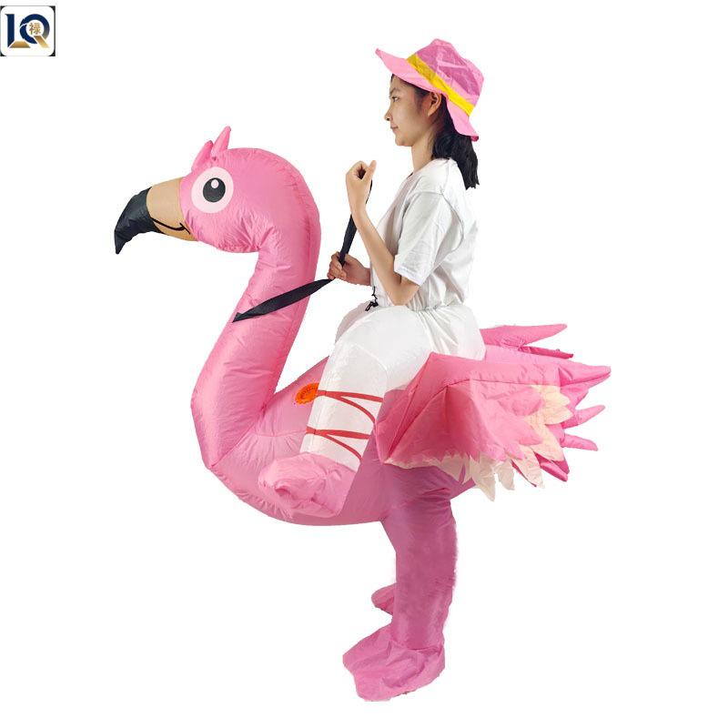 Надувной костюм фламинго для рождественских карнавалов и фестивалей