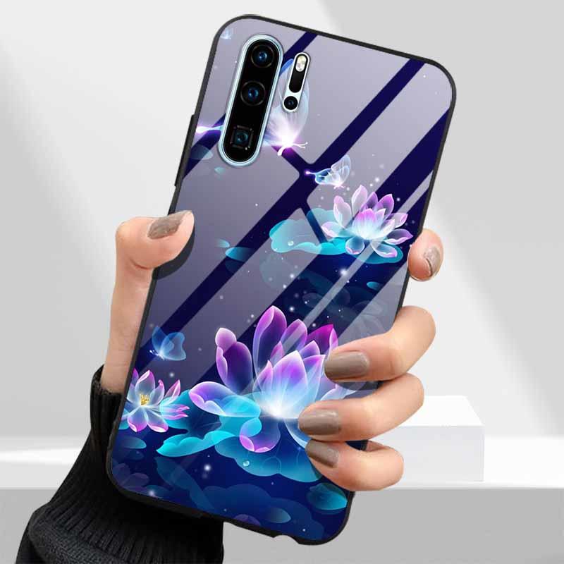 Чехлы из закаленного стекла для телефонов Huawei P30 Pro P20 P 30 P40 Lite P50 P60 Pro P30Lite p 20 60 Защитный корпус из твердого ПК