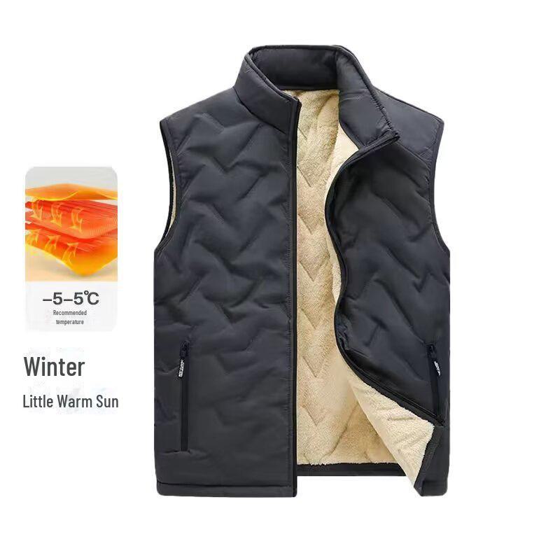 Мужской модный жилет из хлопка с бархатной подкладкой — теплый и стильный для осени/зимы