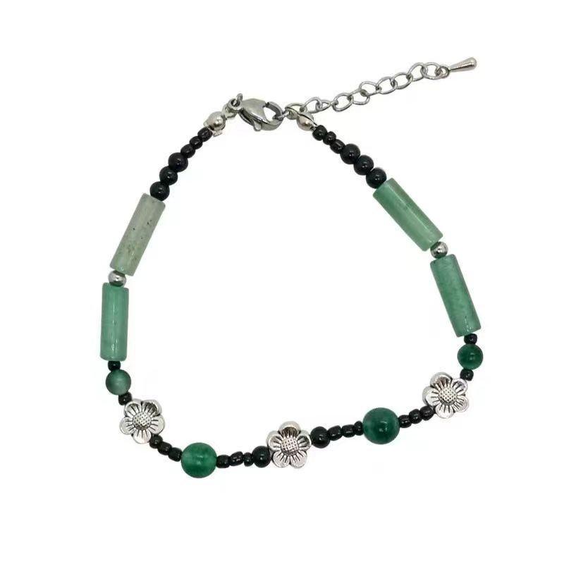 "Женский многослойный браслет из бисера": Элегантный китайский стиль, регулируемый плетеный дизайн.