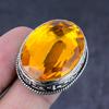 Honey Topaz Gemstone Handmade 925 Steling Silver Gift Jewelry Ring Size 7.5 A2f73