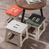 Outdoor Portable Folding Stool High Load-bearing Thickened Plastic Saddle Chair Mini Chair Fishing Stool Square Stool Camping Stool