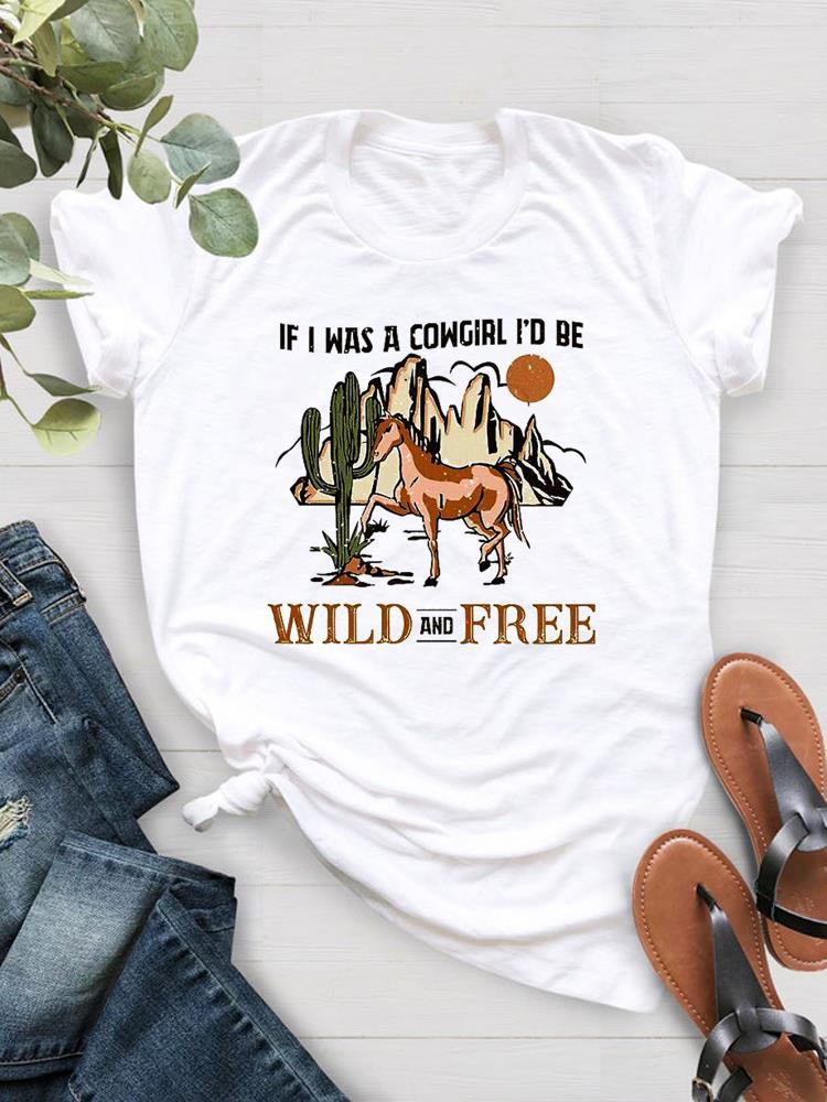 Polyester Women Vintage Hot Air Balloon Triangle Sunset Graphic T-Shirt Desert Landscape Print Casual Short Sleeve Tee