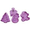 Christmas Biscuit Mold ABS Dessert Baking Mould Snowman Christmas Tree Handiwork Making Mold