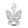 925 Silver Butterfly Dragonfly Charms Colorful Beads for DIY Bracelet Making Handmade Jewelry Supplies