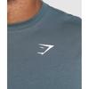 Gymshark Футболка Essential Oversize, цвет: титаново-синий A1a3e UCMQ