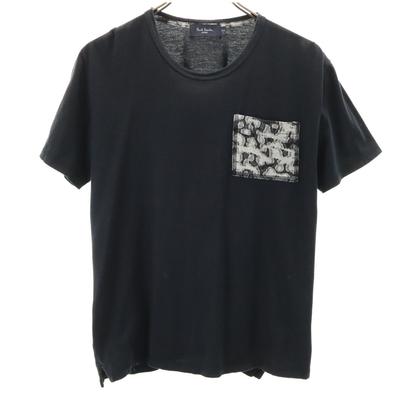 Paul Smith JEANS сделано в Японии Футболка с коротким рукавом S черная карманная футболка мужская б/у