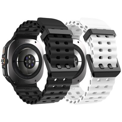 Спортивный силиконовый ремешок для Samsung Galaxy Watch Ultra Наручный ремешок Браслет для GalaxyWatch Ultra 47 мм Аксессуары
