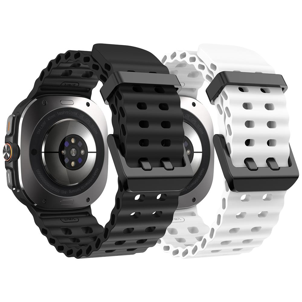 Спортивный силиконовый ремешок для Samsung Galaxy Watch Ultra Наручный ремешок Браслет для GalaxyWatch Ultra 47 мм Аксессуары