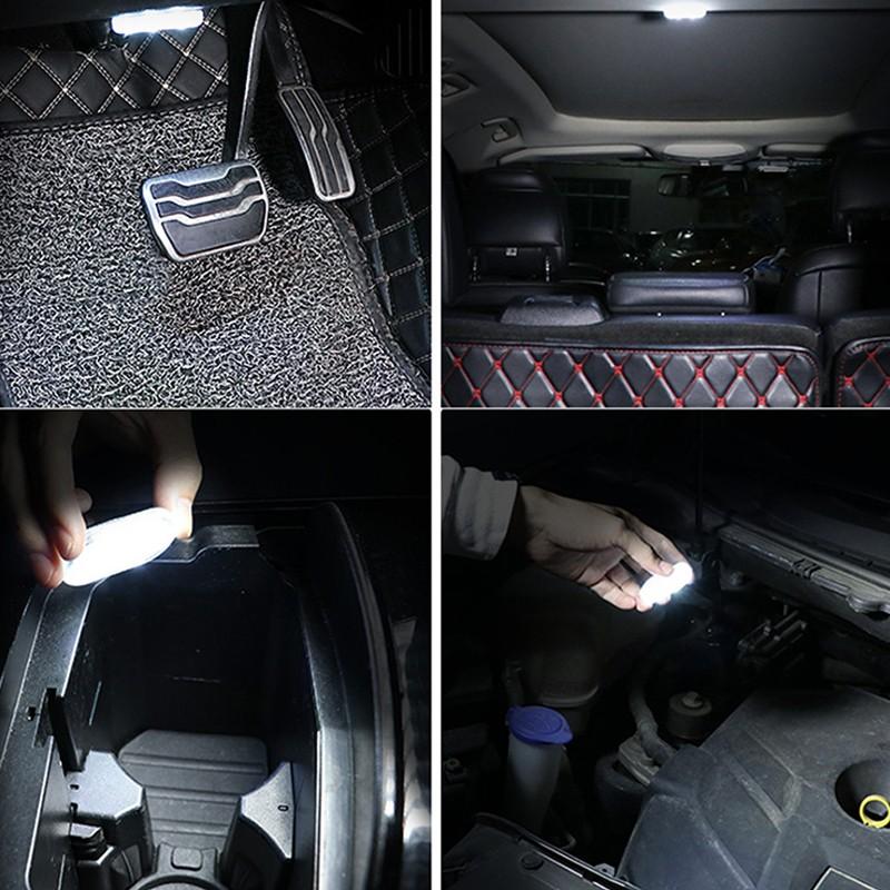 1/3/5pcs Car LED Touch Lights Wireless Interior Light Auto Roof Ceiling Reading Lamps USB Charging Car Atmosphere Light