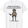 Погоди, партнер, я перевозбужден, ковбойская лягушка, винтажная футболка