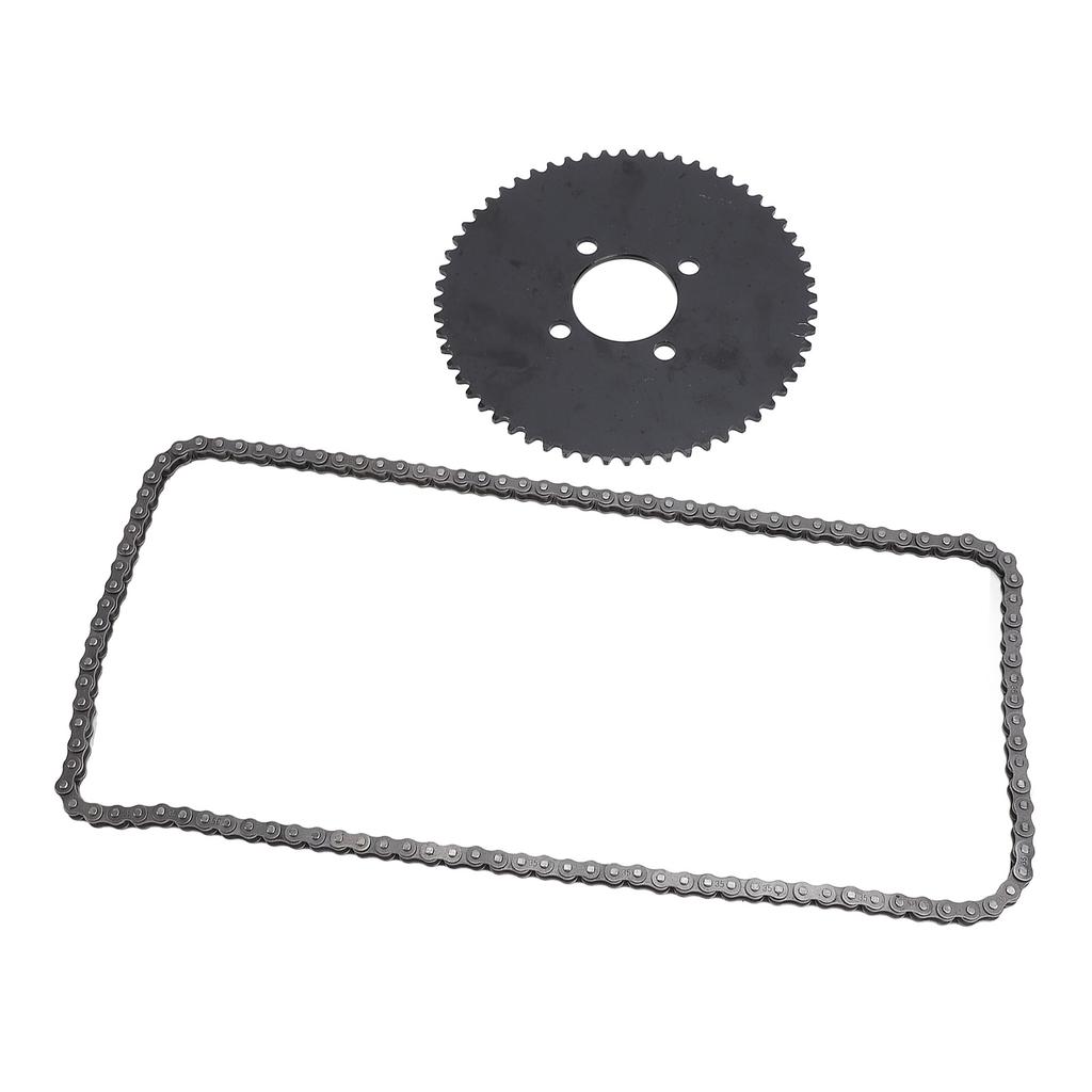 35 Цепь 60T Комплект задней звезды Стальной сплав Улучшенная производительность Высокая твердость для Мини-байка Картинг Дрифт-трицикла Квадроцикла ATV