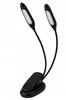 14 LED clip lamp for reading books, double night USB