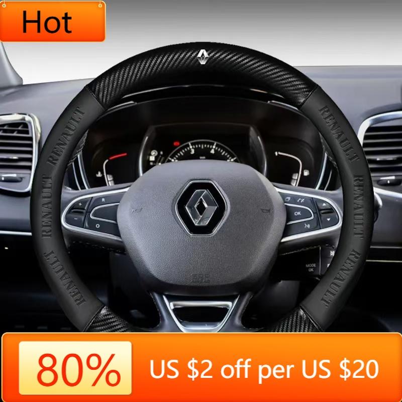 Наклейки в салон Чехол на руль автомобиля Для Renault Scenic Clio Laguna 2 3 4 5 Kangoo Fluence Megane Trafic Talisman Twingo K