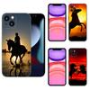 Чехол для телефона Horse Animal для Apple iPhone 12 13 Mini 11 14 15 Pro Max 7 8 Plus X XR XS SE 2020 2022 черный силиконовый чехол